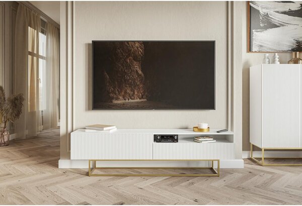 TV skříňka/stolek Vertigo V1 (bílá). Akce -11%