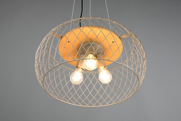 TRIO 311100367 TAMIL závěsné svítidlo 3xE27 D500mm antický nikl