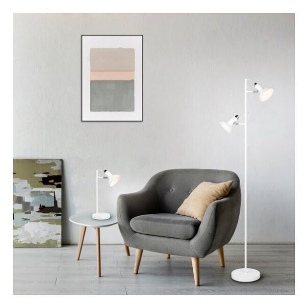 TRIO 511900131 ROXIE stolové svítidlo 1xE14 V430mm chrom, bílá matná
