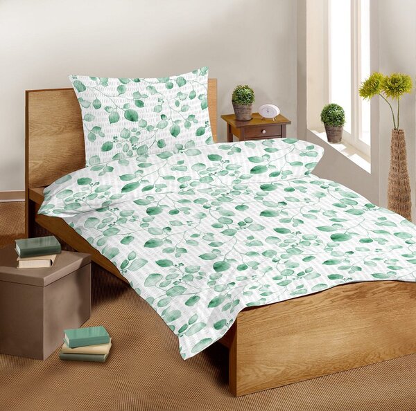 Sleep-well Povlečení mikrokrep Sleep-well ® 70x90cm + 140x200cm - EUKALYPTUS