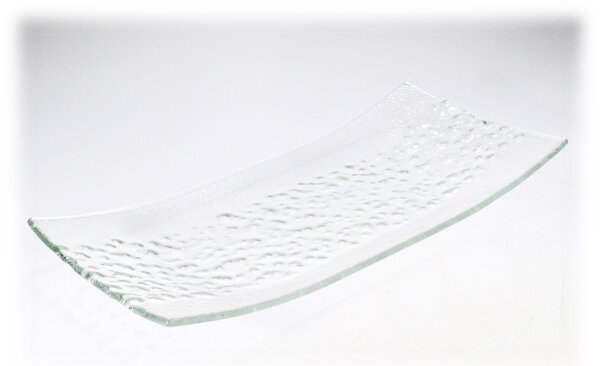 BDK-GLASS Skleněná mísa KAMENY 36x17cm - extra čirá
