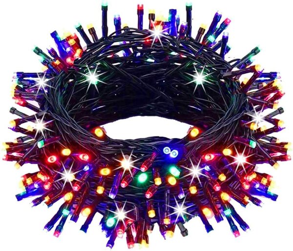 LED světelný řetěz - 81,5m, 1000LED, IP44, multicolor + záblesky