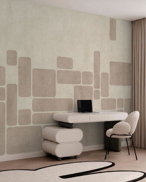 Fototapety Geometrický vzor se zaoblenými obdélníky, Fototapety geometrie, w05141 : uwalls.cz