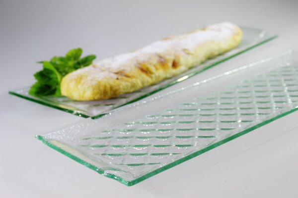 BDK-GLASS Skleněný tác na závin 45x15cm