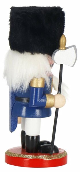 Louskáček - Voják s halapartnou 16cm modrý, vánoční dekorace