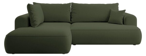 Rohová sedací souprava Olivo II (L) (zelená + černá)