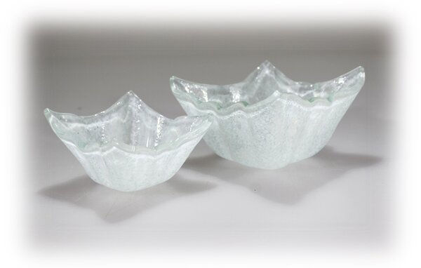 BDK-GLASS Skleněné mističky WINKY - bílé Rozměr: 8x8cm