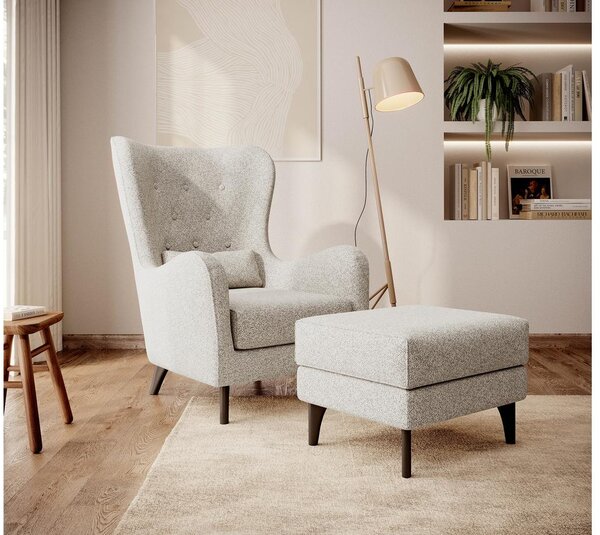 Taburetka Calimero T (krémová + wenge). Akce -11%