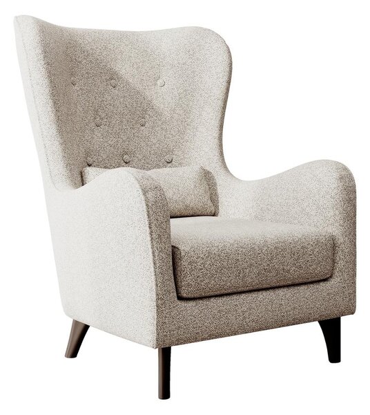 Křeslo Calimero I (krémová + wenge). Akce -15%