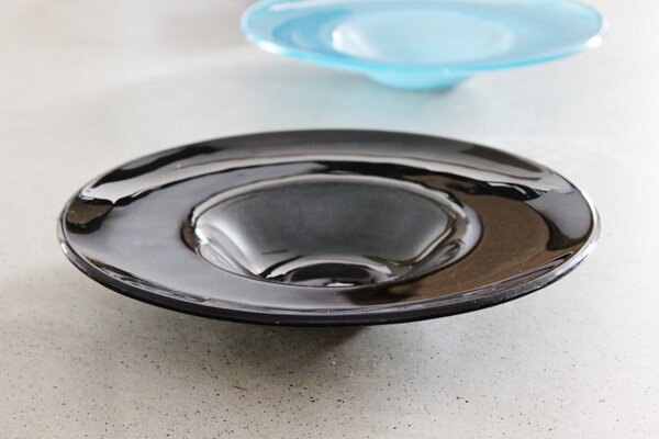 BDK-GLASS Skleněná mísa PASTA 29cm - tmavě šedá