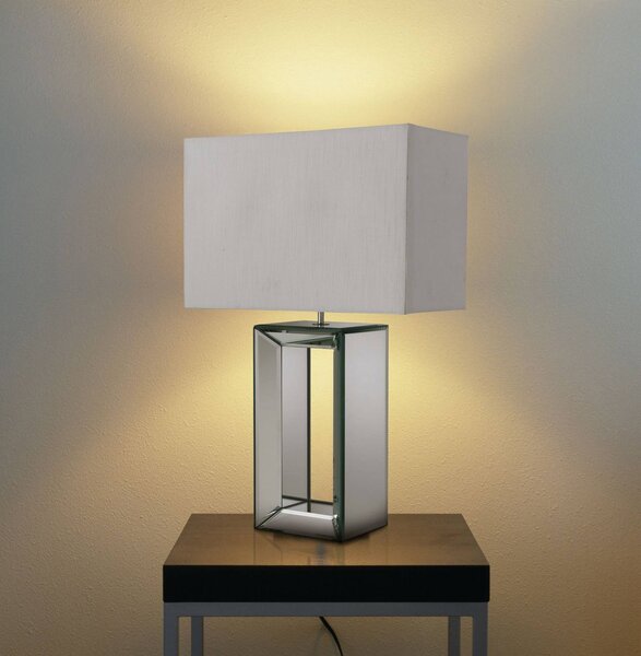 Searchlight Stolní lampa Reflections 58 cm, Čirá / transparetní, Obývací pokoj / jídelna, Sklo, Moderní