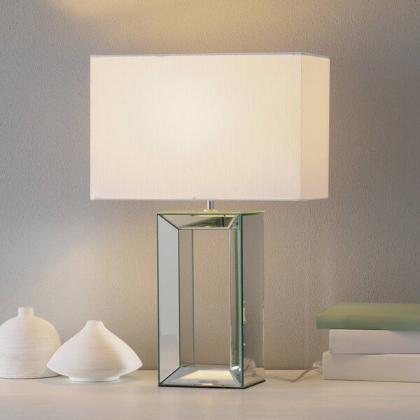 Searchlight Stolní lampa Reflections 58 cm, Čirá / transparetní, Obývací pokoj / jídelna, Sklo, Moderní
