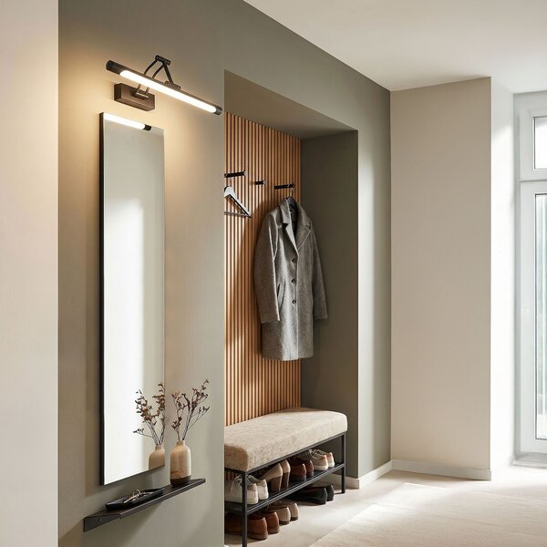 Toolight Rea, Koupelnové nástěnné LED svítidlo SWE025-1W 42cm Black, OSW-20124
