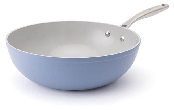 Elmich Nepřilnavá keramická pánev wok Zen Ø 28 cm - modrá