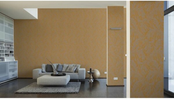A.S. Création | Vliesová tapeta na zeď Di Seta 36666-5 | 0,70 x 10,05 m | hnědá, zlatá