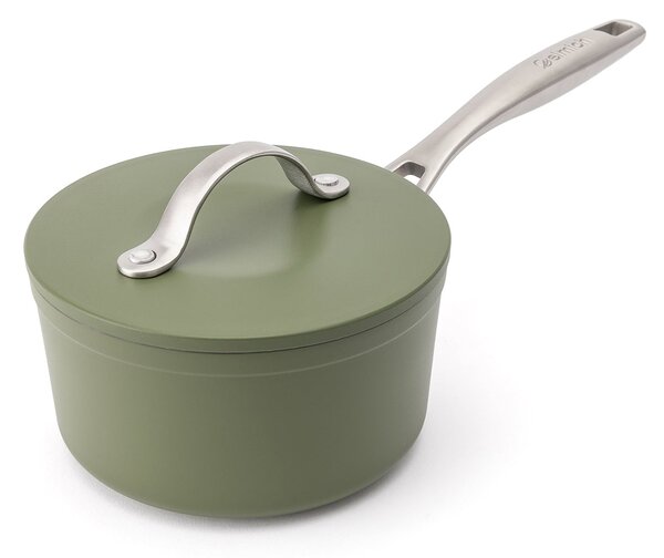 Elmich Nepřilnavý keramický rendlík Zen Ø 16 cm - olivově zelená