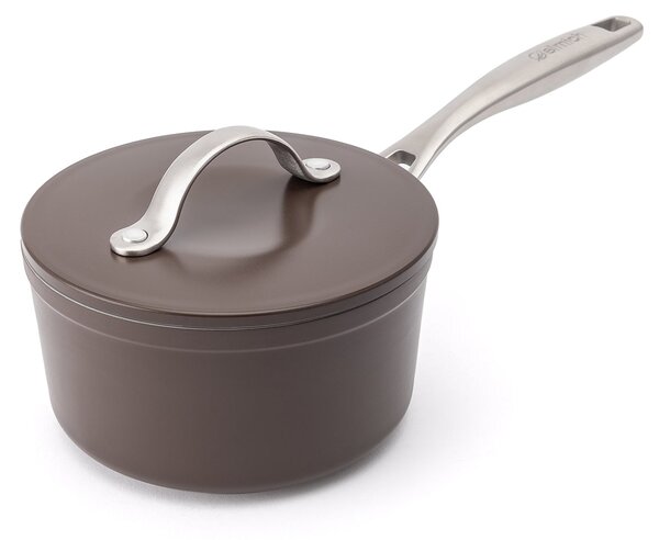 Elmich Nepřilnavý keramický rendlík Zen Ø 16 cm - hnědá