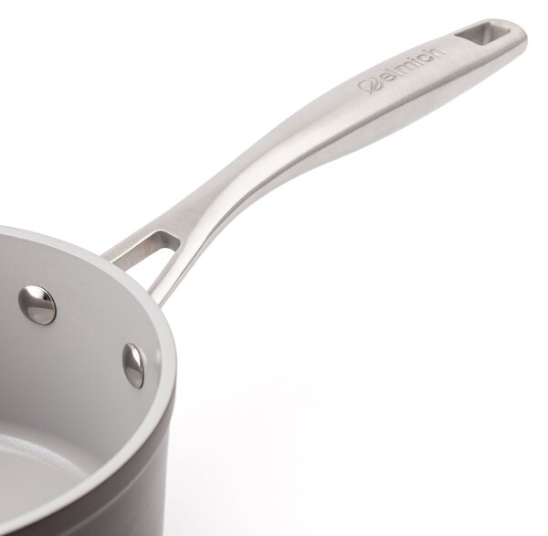 Elmich Nepřilnavý keramický rendlík Zen Ø 16 cm - hnědá