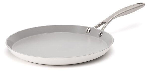 Elmich Nepřilnavá keramická palačinková pánev Zen Ø 26 cm - krémově bílá