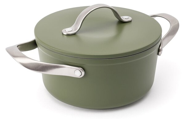 Elmich Nepřilnavý keramický hrnec Zen Ø 18 cm (2 l) - olivově zelená