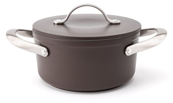 Elmich Nepřilnavý keramický hrnec Zen Ø 18 cm (2 l) - hnědá
