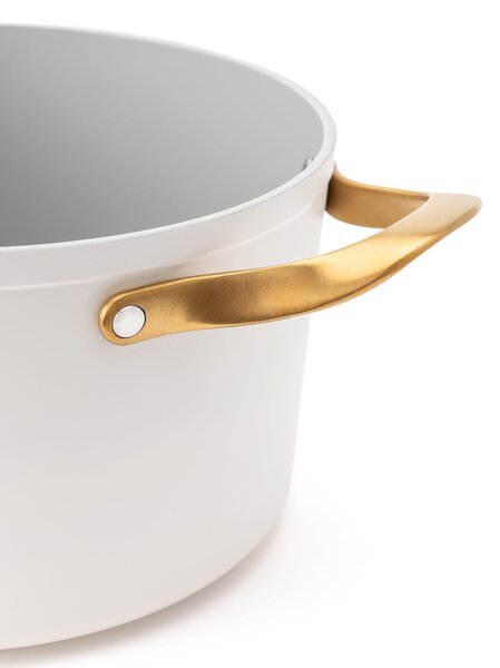 Elmich Nepřilnavý keramický hrnec Zen Ø 24 cm (5,5 l) - krémovo zlatá