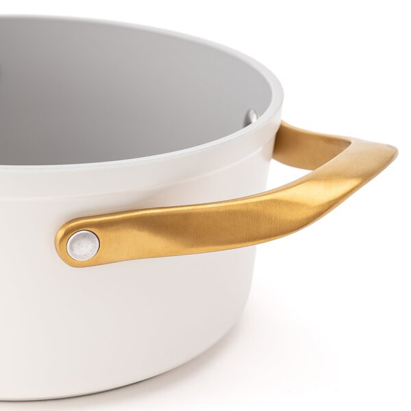 Elmich Nepřilnavý keramický hrnec Zen Ø 18 cm (2 l) - krémovo zlatá