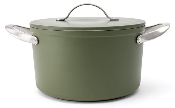 Elmich Nepřilnavý keramický hrnec Zen Ø 20 cm (3 l) - olivově zelená