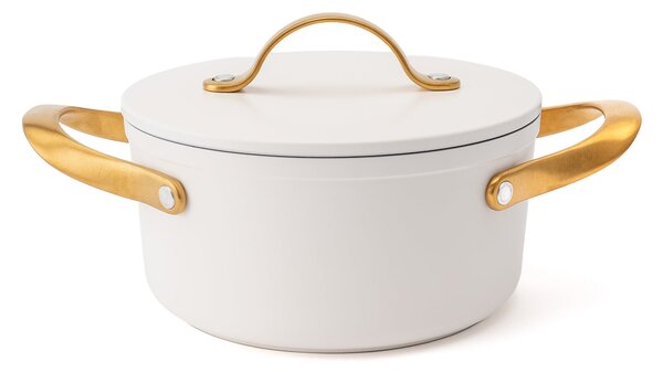 Elmich Nepřilnavý keramický hrnec Zen Ø 18 cm (2 l) - krémovo zlatá