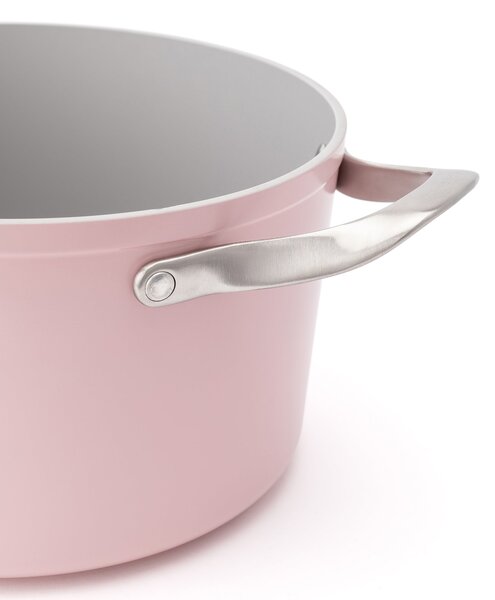 Elmich Nepřilnavý keramický hrnec Zen Ø 20 cm (3 l) - růžová