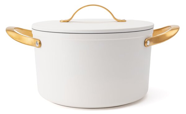 Elmich Nepřilnavý keramický hrnec Zen Ø 24 cm (5,5 l) - krémovo zlatá