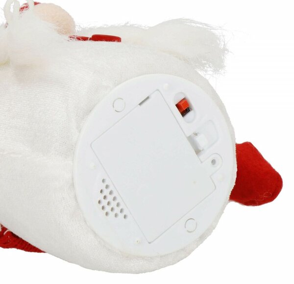 Skřítek GNOM s červenou čepicí svítící 33cm, vánoční dekorace