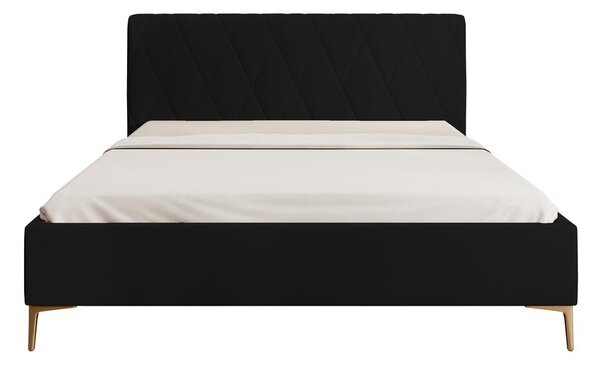 Manželská postel 140 cm Tikka 140 (černá + zlatá)