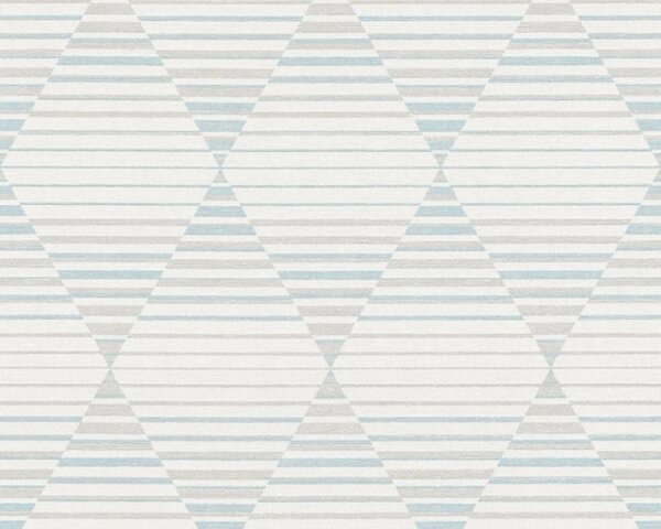 Vliesová tapeta na zeď Linen Style 36757-2 | 0,53 x 10,05 m | šedá, bílá, modrá | A.S. Création