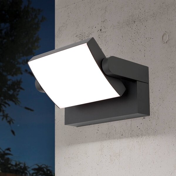 ORION LED venkovní nástěnné Ginger, IP54, . antracit, Černá, Hliník, Moderní