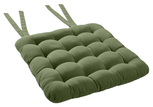 SOLID Podsedák se šňůrkami 35 x 37 cm - olivová