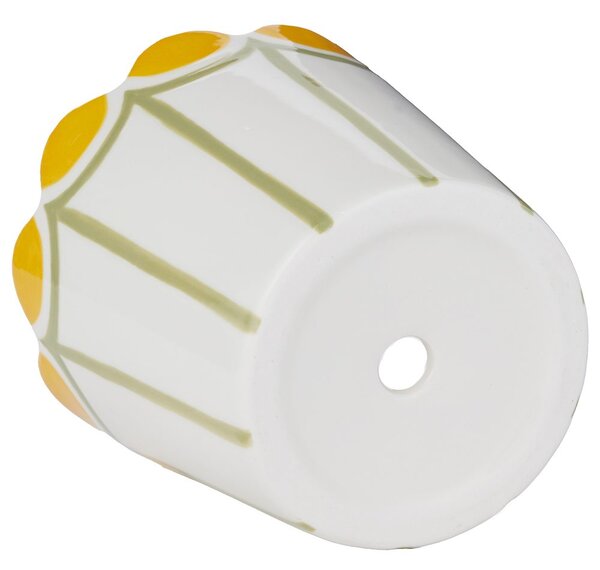 SUNDAE Květináč s miskou 13 cm - sv. zelená