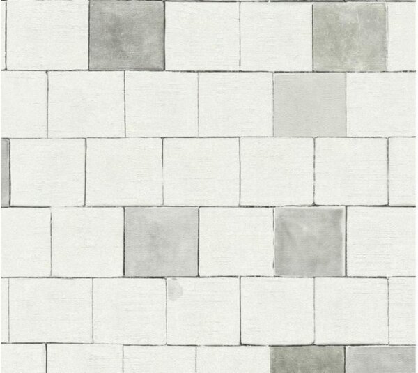 Vliesová tapeta na zeď Il Decoro 36855-1 | 0,53 x 10,05 m | šedá, bílá | A.S. Création