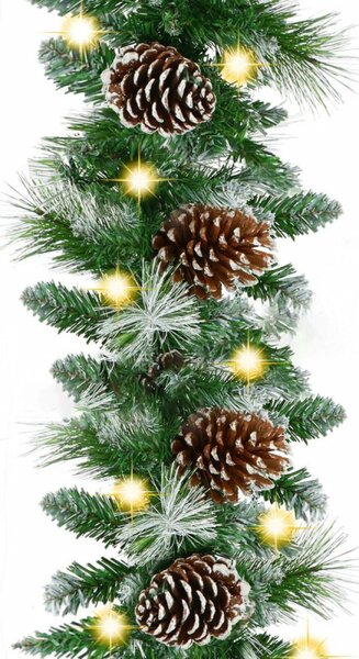Vánoční řetěz LED Girlanda z větviček 2,8m SPRINGOS CA1287 zelený