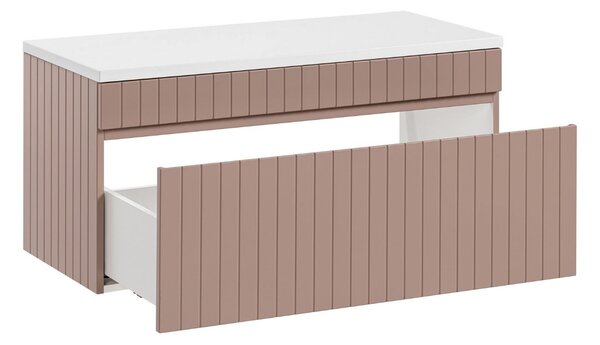 Koupelnová skříňka s deskou ICONIC Rose D100/1 | 100 cm