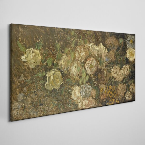 Obraz na plátně Obraz na plátně Abstrakce mincí květin