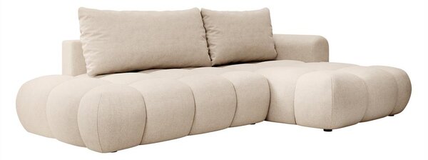 Rohová sedací souprava Ombre (P) (béžová + černá)