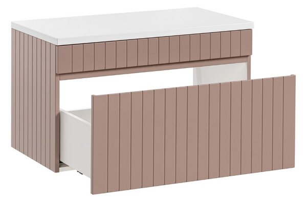 Koupelnová skříňka s deskou ICONIC Rose D80/2 | 80 cm