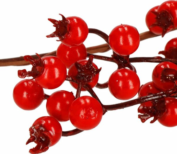 Vánoční řetěz Girlanda s jeřabinami 1,5 m SPRINGOS CA1214 červený