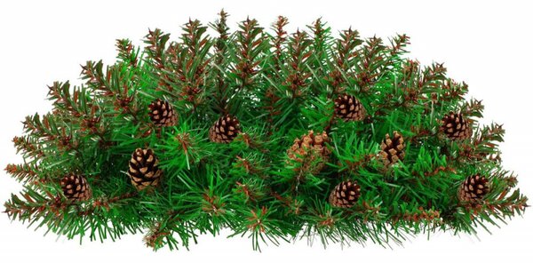 Adventní věnec extra hustý se šiškami 45cm, vánoční dekorace