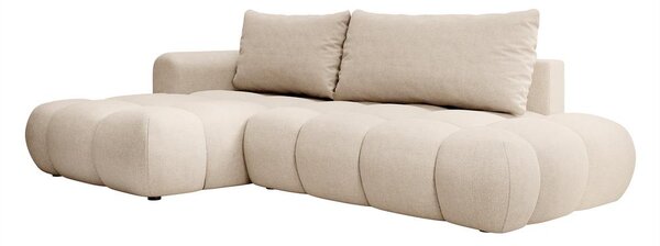Rohová sedací souprava Ombre (L) (béžová + černá)