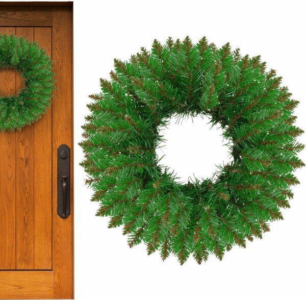 Adventní věnec extra hustý 45cm zelený, vánoční dekorace