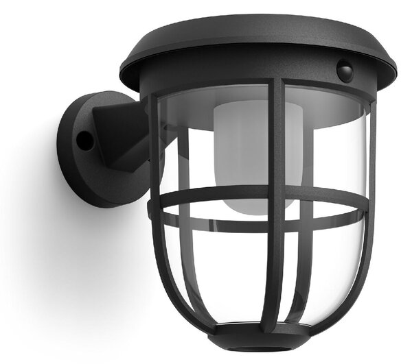 Radii UltraEfficient solární venkovní nástěnné LED svítidlo 1,3W 250lm 3000K IP44, černé