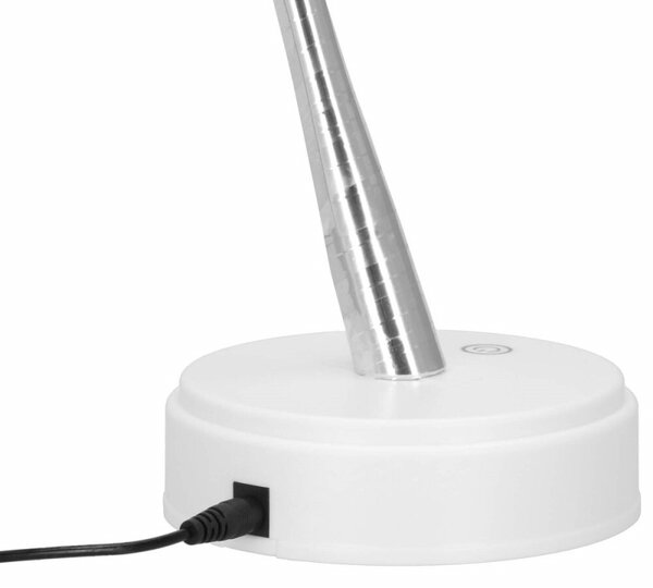 LED Bonsai stříbrná - 45cm, 90LED, 2 funkce, USB, 3xAA, IP20, studená bílá
