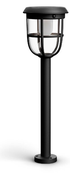 Radii UltraEfficient solární venkovní sloupkové LED svítidlo 1,3W 250lm 3000K 60cm IP44, černé